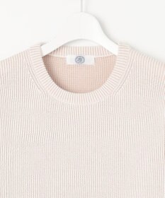J.PRESS LADIES L 【WEB限定カラーあり・洗える】CLEAR COTTON BLEND サイドスリット ニット