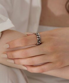 Phoebe 【金属アレルギー対応】ソリッドキヘイリング　シルバー