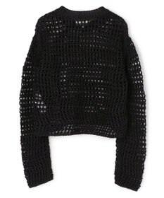 BEIGE， UVITE / コットンメッシュクロップドニット