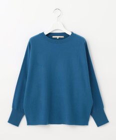 自由区 【洗える】ソフトウールハイゲージ ドルマンスリーブニット