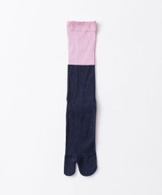 TRICOTE バイカラー リブ タビ ソックス