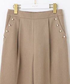 ANY SIS 【美人百花11月号掲載】パール調ポイントツイル パンツ