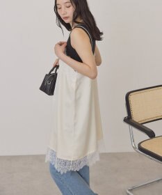 AMERICAN HOLIC レースサテンキャミワンピース