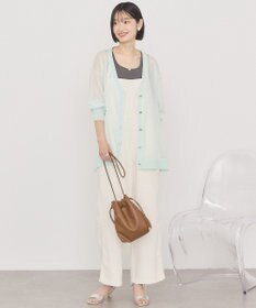 AMERICAN HOLIC メタルボタンシアーVネックカーディガン