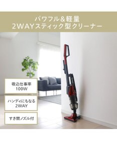 YAMATO テーブル＆キッチン 【TWINBIRD】サイクロンスティック型クリーナー  ルビーレッド  TC-5147R