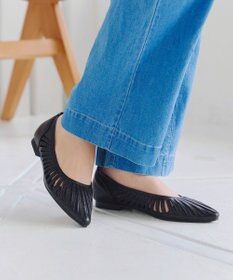 Tiaclasse 【小倉優子さん着用・フラット&ヒール2TYPE】ケージデザインシアーパンプス