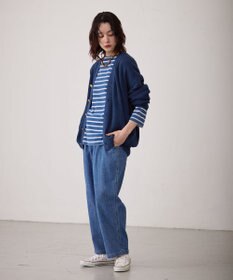 J.PRESS YORK STREET 【UNISEX】デニムルックカーディガン