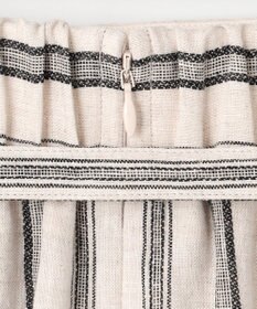 23区 【洗える】リネンストライプ Aライン スカート