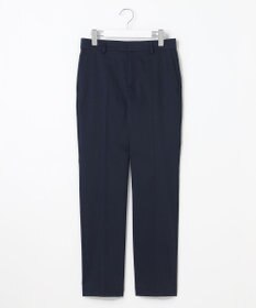 自由区 【接触冷感・洗える】コットンサテンストレッチテーパード パンツ