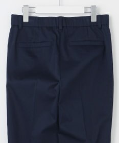 自由区 【接触冷感・洗える】コットンサテンストレッチテーパード パンツ