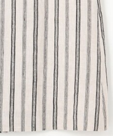 23区 【洗える】リネンストライプ Aライン スカート