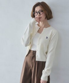 WEGO 【26年春新作】別注USPOLOケーブルニットカーデ