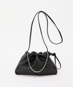 russet レザー巾着ミニショルダーバッグ(CE-1637)