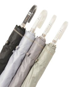 MOONBAT 【 遮光率100％/遮熱/UV】FURLA(フルラ) 晴雨兼用日傘 ジッパー刺繍 折りたたみ傘 楽折