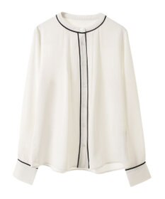 earth music&ecology バイカラータックブラウス