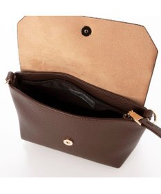 UNBILLION カシュカシュ cachecache / ミニショルダー付きソフトレザー調ミニトートバッグ