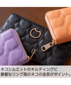 tsumori chisato CARRY ラインネコ ラウンドファスナー長財布
