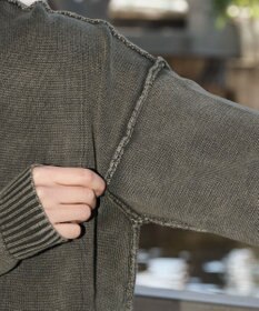 WEGO 【ユニセックス着用ITEM】ピグメントロゴニットプルオーバー