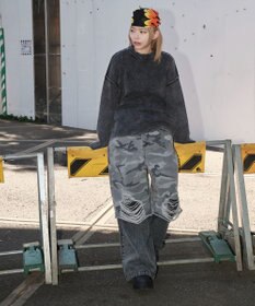 WEGO 【ユニセックス着用ITEM】ピグメントロゴニットプルオーバー