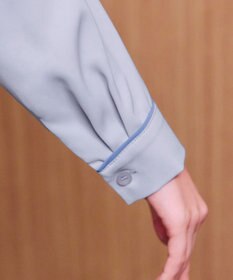 Tiaclasse 【2WAY・洗える】取り外し可能な​配色パイピングボウタイブラウス