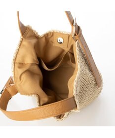 UNBILLION cachecache ベルトハンドルベーシック手編みトートバッグ