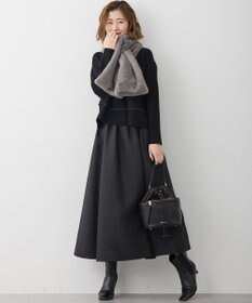 23区 L 【WEB&一部店舗限定/滝沢眞規子さん着用】フリルボーダー ニット