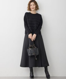 23区 L 【WEB&一部店舗限定/滝沢眞規子さん着用】フリルボーダー ニット