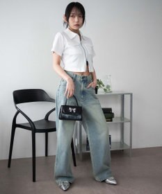 WEGO ポケットデザインWZIPトップス