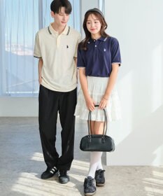 WEGO 【ユニセックス着用ITEM/SMLサイズ展開】別注USPOLOラインポロシャツ