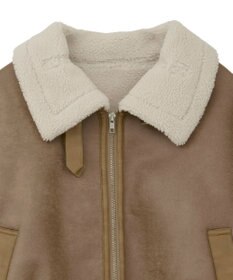 earth music&ecology フェイクムートンジャケット