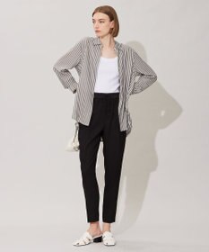 ICB 【接触冷感・UVケア・速乾・洗える】FluidBackSatin ドロストパンツ