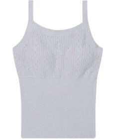 une nana cool とろみ素材がここちよいカップ付きキャミソール　moi room（モアルーム）