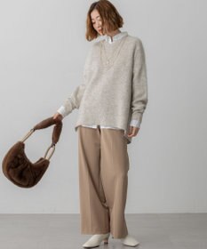 23区 モヘヤミックススパングル Vネック ニット