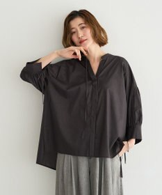 YECCA VECCA 【ORGABITS】5分袖スキッパーシャツ