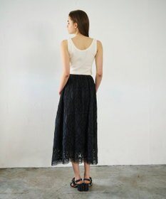 GRACE CONTINENTAL エンブロイダリーロングスカート