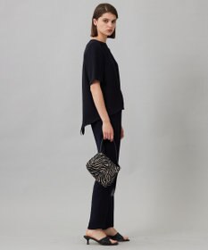 ICB 【UVカット・防シワ・洗える】ライトダブルクロス Tブラウス