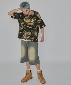 WEGO 【ユニセックス着用ITEM/MLサイズ展開】カモフラグラフィックT（SS）