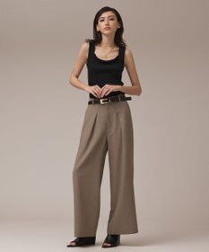 GRACE CONTINENTAL カラミタックワイドパンツ