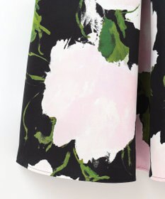 GRACE CONTINENTAL グログランボタニカルスカート