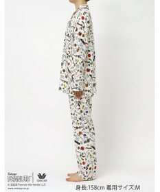 WACOAL PEANUTS パジャマ 長袖 長ズボン 綿100%(本体) スヌーピー レディース FDX562 /ワコール