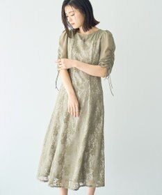 YECCA VECCA レース切替フレアドレス