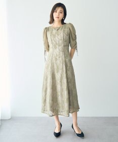 YECCA VECCA レース切替フレアドレス