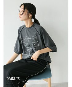 CRAFT STANDARD BOUTIQUE 【ユニセックス】PEANUTS/スヌーピー 切り替えTシャツ