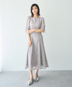 YECCA VECCA レース切替フレアドレス