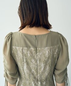 YECCA VECCA レース切替フレアドレス