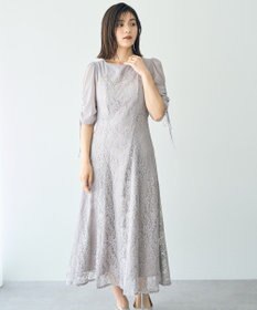 YECCA VECCA レース切替フレアドレス