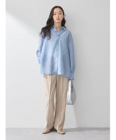 earth music&ecology バックスリットシアーシャツ