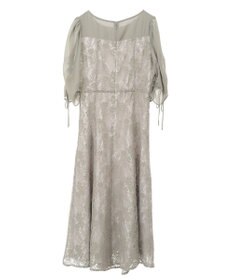 YECCA VECCA レース切替フレアドレス