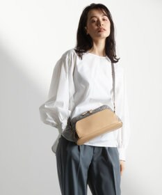 Y'SACCS モノグラムジャカード　ハーフムーンショルダー