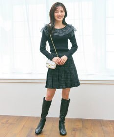 Feroux プリーツミニ スカート